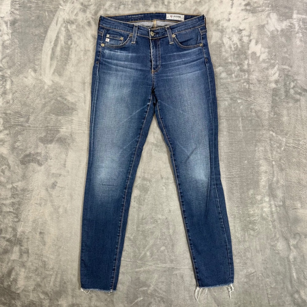 AG Adriano Goldschmied The Legging Ankle Super Skinny Jeans Women's Size 27 Blue